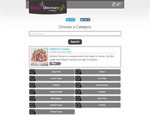 Tablet Screenshot of floristdirectory.co.za